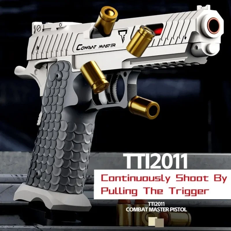 Children Pistol Toy Gun Shell Automatic Ejection Soft Bullet Gun Empty Hanging For Kid Adult Birthday Gift Shoot Toy 4