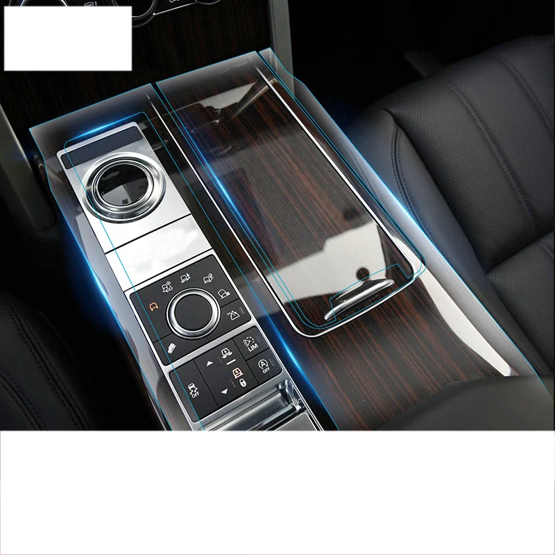 

transparent car interior Center console gps screen film sticker for range rover sport 2014 2015 2016 2017 2018 2019 2020 2021