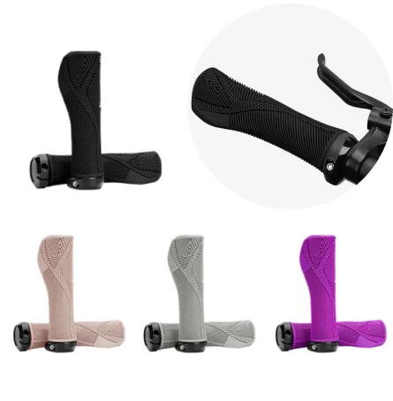 Ergonomic MTB Bike Grips Shock Absorption TPE High Elastic Lock-on Handlebar Grips Anti-Slip Soft Grip Downhill Off-Road Cycling