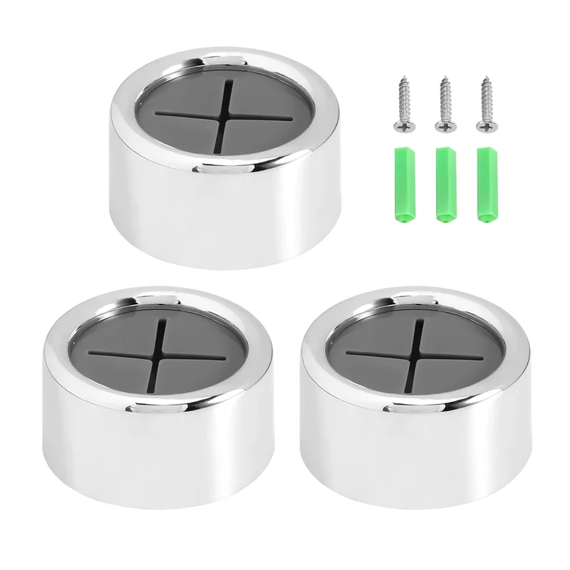ABNM Self-Adhesive Towel Holder Hooks Round Wall Mount For Bathroom Kitchen Home