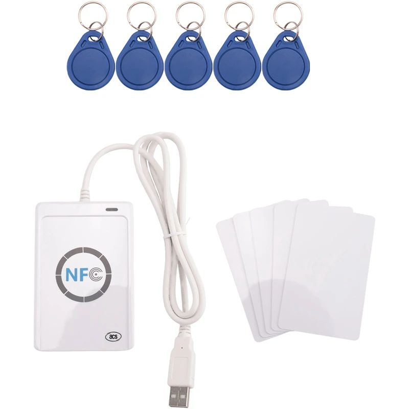 Lettore Nfc Acr122U Usb Contactless Smart Ic Card Writer And Reader Smart Rfid Copier Duplicatore Uid Modificabile Tag Card