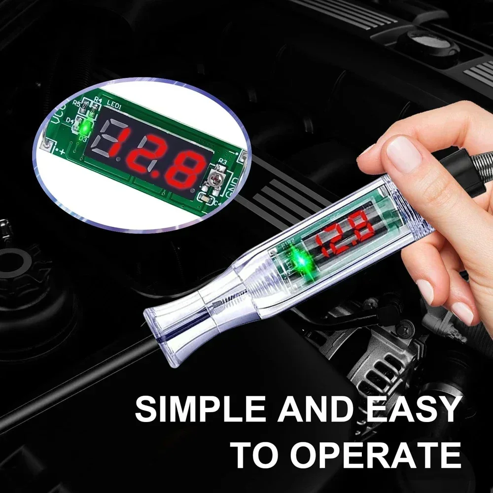Car Truck Voltage Circuit Tester Auto 3V-24V Tools Car Diagnostic Probe Test Pen Light Bulb Electric Measuring Pen Tools