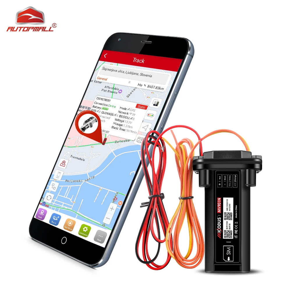 

Мини GPS-трекер MiCODUS MV901N для автомобиля, водонепроницаемый Отключение подачи топлива с ACC, GPS, устройство для отслеживания и включения двигателя мотоцикла, Lifetim, бесплатное приложение