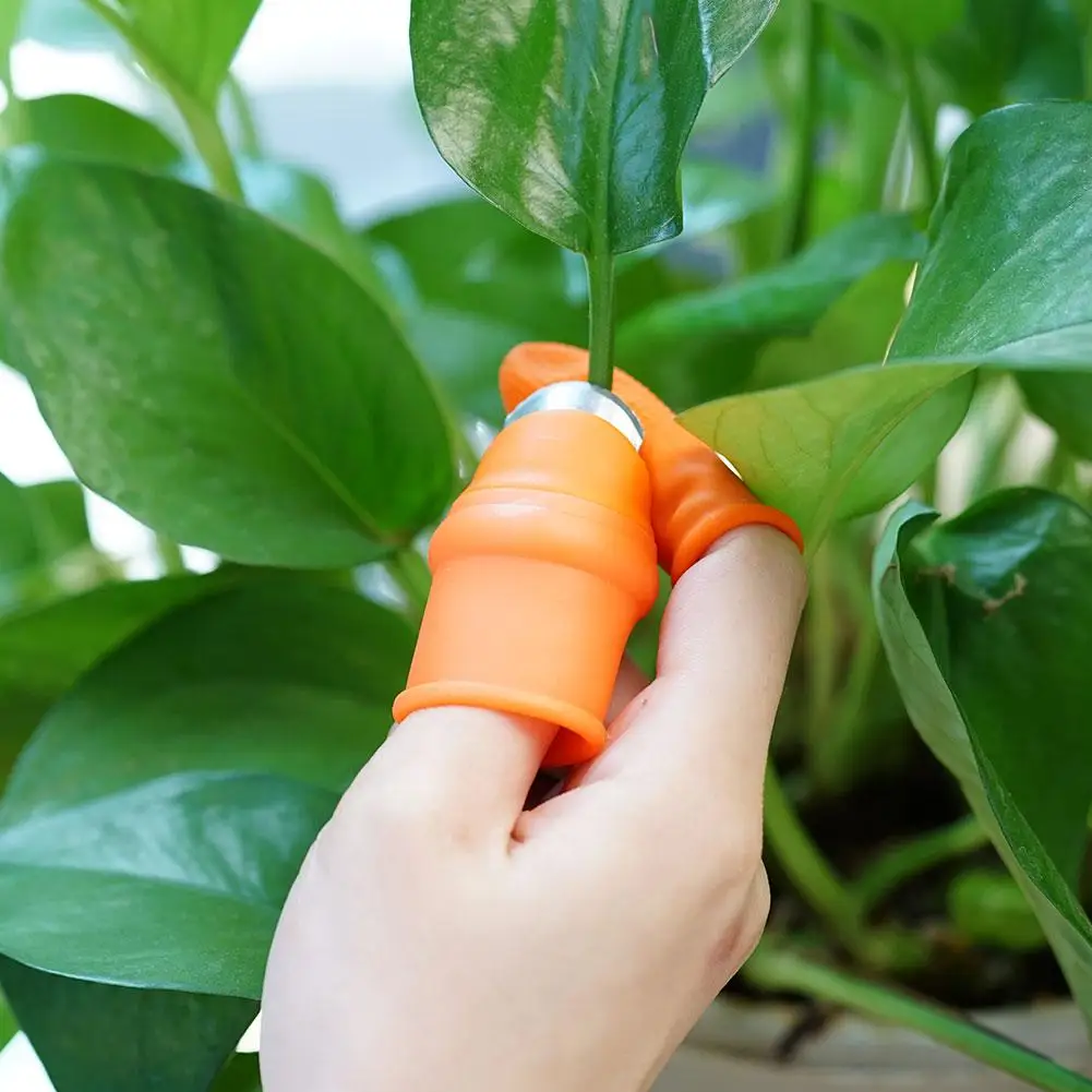 Finger Protector Silicone Thumb Knife Protector Gears Cutting Vegetable Harvesting Knife Pinching Plant Scissors Gloves finger protector finger guard