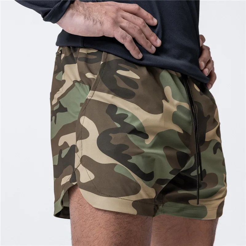 Camouflage Shorts Men Summer Sportswear Fashion Running Exercise Quick-drying Beach Gym Fitness Training Jogging Short Pants short sleeve running sportswear fitness men t shirt gym clothes compression shirts quick dry training tops