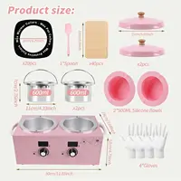 Double Pot Wax Warmer Paraffin Heater Warmer with LED Display Skin Hair Removal Adjustable Temperature For Beauty Salon Home Use 6