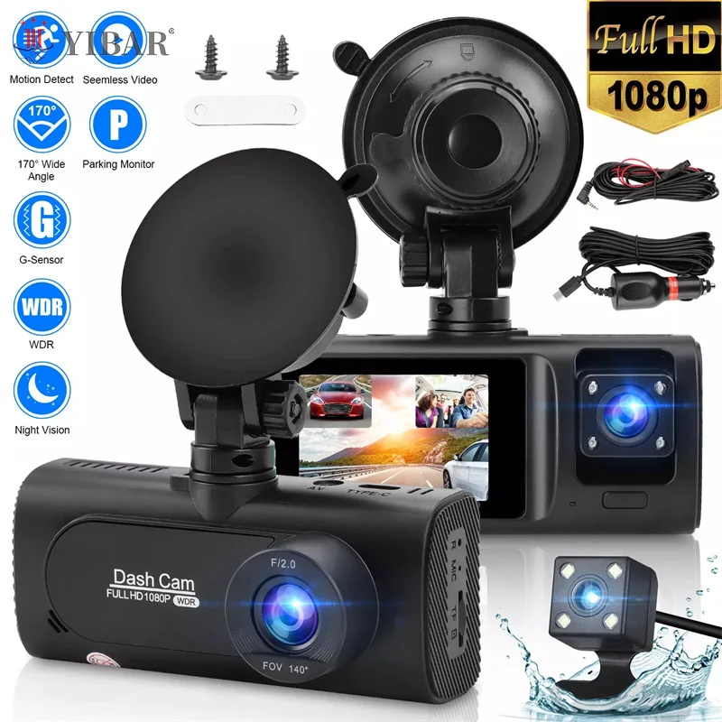 

3-полосная камера видеорегистратор Wifi 3-канальный Автомобильный видеорегистратор 1080P Бортовая камера Автомобильная интеллектуальная Видеосистема автомобильные аксессуары для безопасности