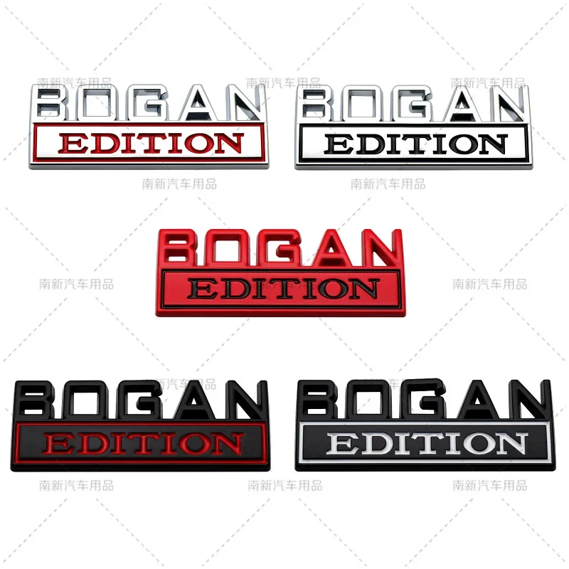 

BOGAN EDITION, the logo of automobile metal leaf board, is modified and the badge sign is attached to the body.