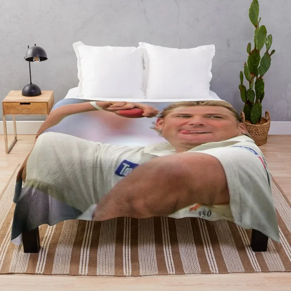 

Shane Warne 1#041022 Throw Blanket Tourist Furrys Sofa Quilt Plaid Blankets