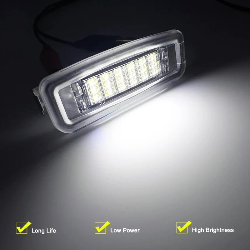 12V LED Number Plate Lamp For Ford Focus MK1 All Models 1998-2005 White License Plate Light Assembly