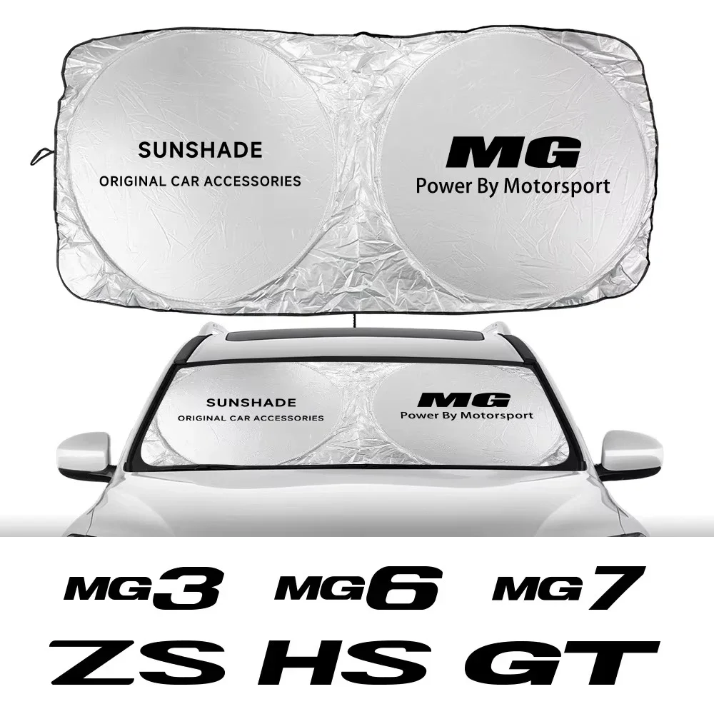 Car Windshield Sunshades Anti UV Protective Cover For MG ZS EV ZR ZX ZT HS GT GS TF Hector Cyberster MG3 MG4 MG5 MG6 MG7 RX5 ES5 windshield sunshade car sunshade windshield sun shade