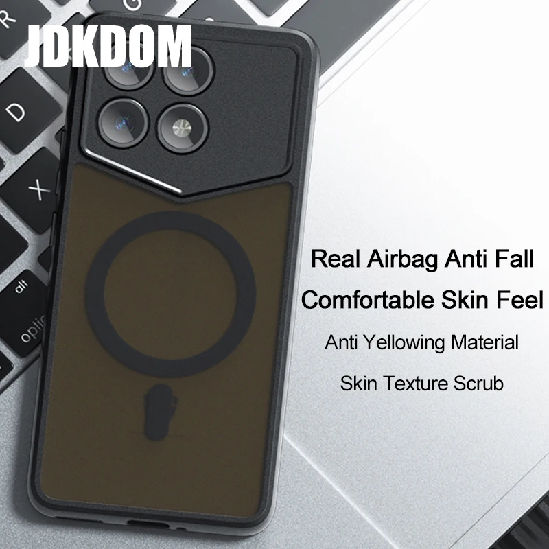 Magnetic Matte Phone Case with Enhanced Durability and Sleek Design