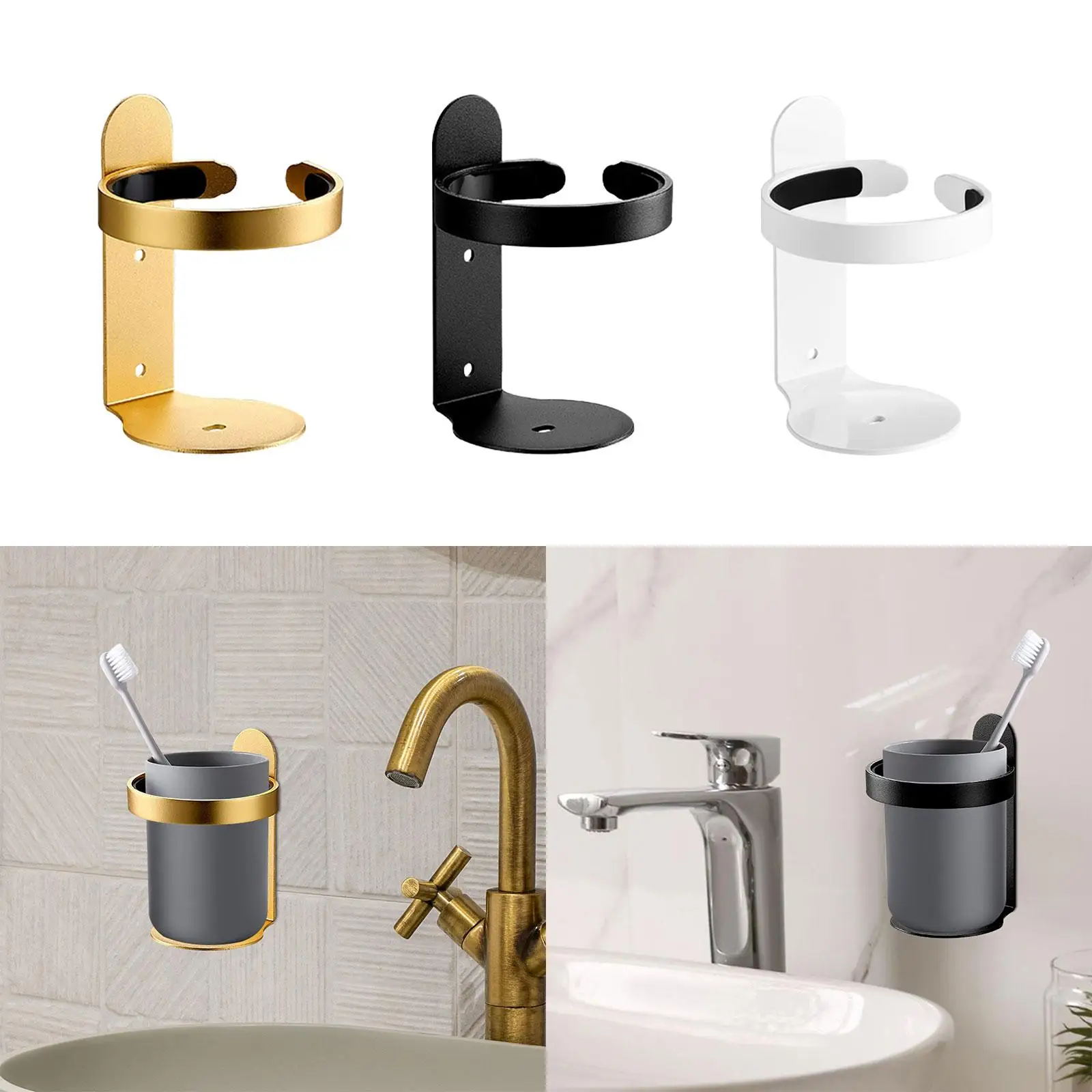 Toothbrush Holder Storage Rack Bathroom Shower Accessory Multi Functional Wall Mounted Rustpoof Shampoo Bottle Rack Hook