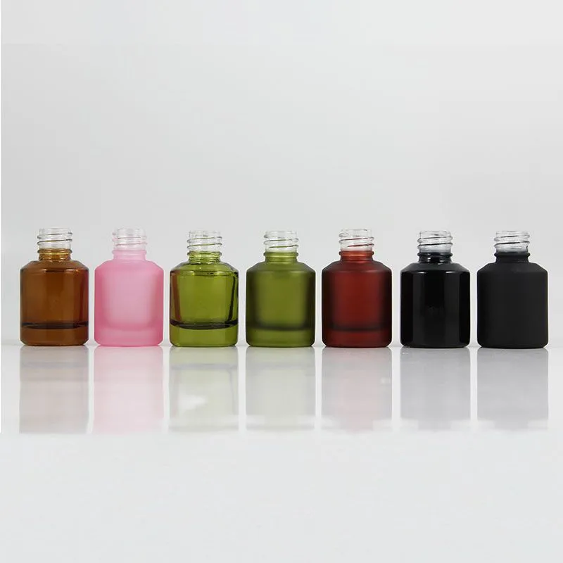 12pcs/pack 15ml 30ml 60ml Empty Glass Essential Oils Serum Bottle with Dropper Pipette Perfume Aromatherapy Refillable Bottles