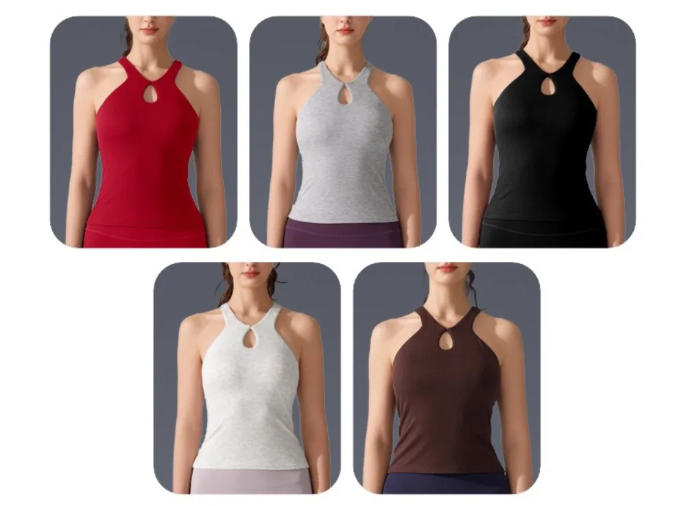 Gerippter Racerback-Sport-BH für Damen – stoßfeste Unterstützung für Yoga, Fitnessstudio und Laufen | Nahtloses Anti-Shock Fitness Top – Detail 5