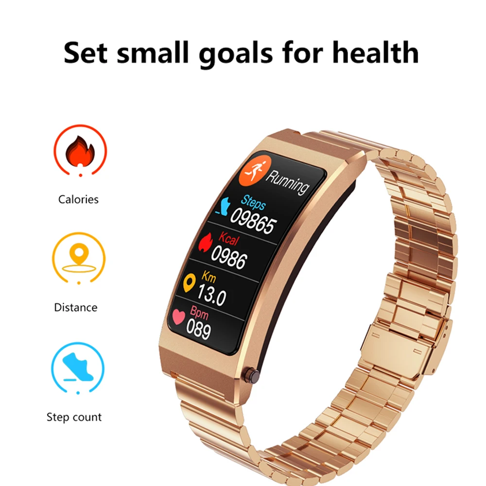 K13S Removable strap 2 in 1 with earphone single touch earbuds sports Run bracelet Heart rate monitor smart talk band wristband 3