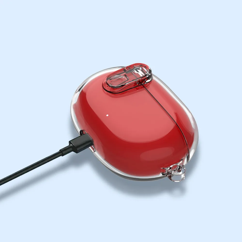 TPU Earphone Protective Case Transparent Lock Catch Earphone Soft Cover Soft Dustproof for Beats Studio Buds/Buds+