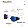 JSJM Adult Professional Anti-Fog HD Swim Goggles UV Protection Swimming Goggles Men Women Adjustable Silicone Swimming Glasses 2