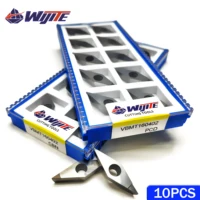 Machine-outil VBMT 160402   VBMT 160404   VBMT 160408   Outil de tournage PCD pour aluminium cuivre CBN, traitement d'outils en acier dur et fonte VBMT 3
