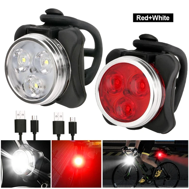 

BUCKLOS Bicycle Lighting Bike Lantern LED Light USB Rechargeable Light for Bicycle Lamp Tail Light Front and Rear Bike Light