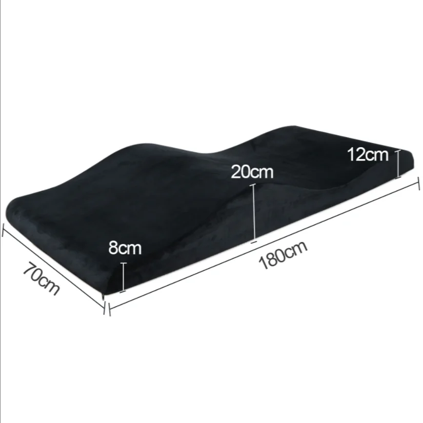 Wholesale Beauty Salon Curved Extension Lash Bed Topper Velvet Massage Table Eyelash Mattress Bed for Beauty Salon  Customized 6