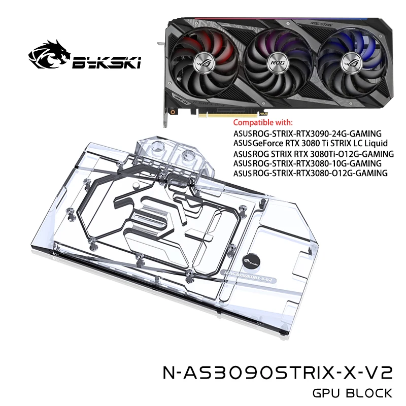 Bykski Water Block Use for ASUS RTX 3090 /3080 Strix GPU