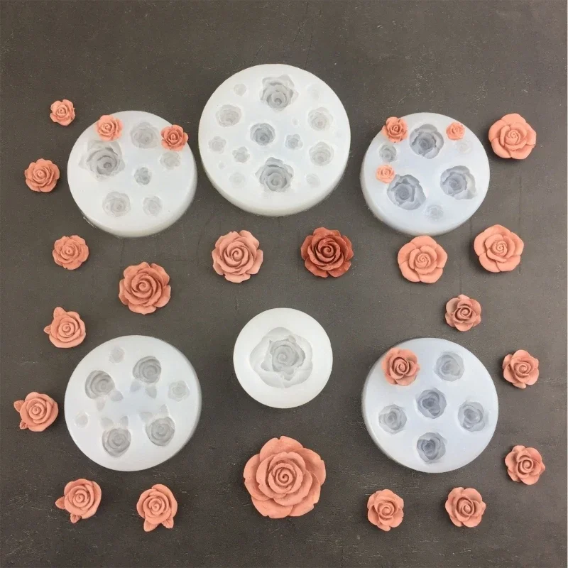 

Rose Shaped Silicone Baking Moulds Silicone Fondant Molds DIY Candy Mold Chocolate Mould Cake Decorating Accessories