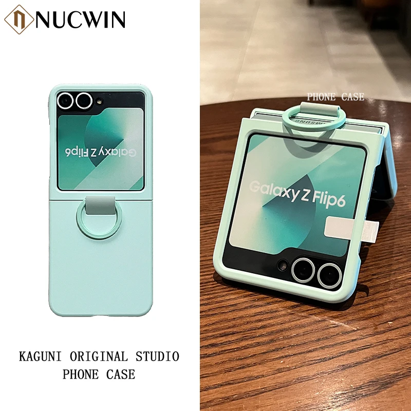 Liquid Silicone Ring Bracket Shockproof Case with Screen Protector Film