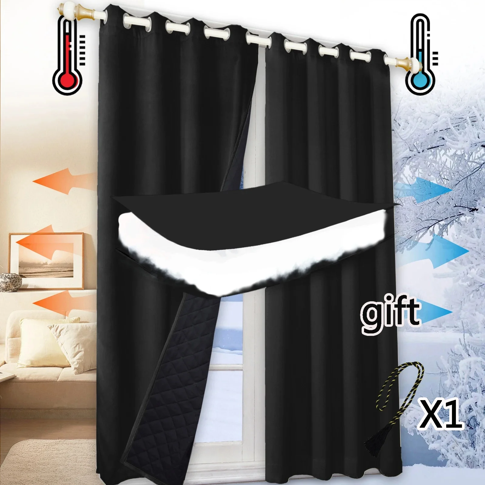 Blackout Curtains | Custom Thermal Waterproof Soundproof Curtains for Bedroom & Living Room