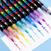 1Pc Colors Acrylic Paint Pens Markers Brush Tip Paint Markers For Rock Painting Wood Canvas Stone, Glass Christmas DIY Crafts 1