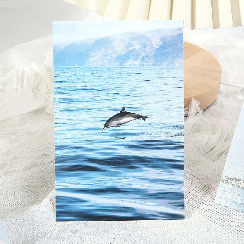 30 Sheets/Set Gentle Mountain And Sea Series Postcard INS Style Fantasy Ocean Mountain Decoration Card Greeting Message Cards