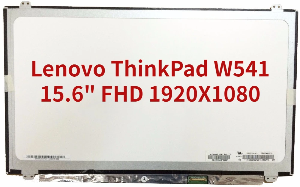 

Матрица для ноутбука Lenovo ThinkPad W541, ЖК-экран 15,6 дюйма FHD 1920X1080 FRU P/N 04X0529 04X5480, сменная панель