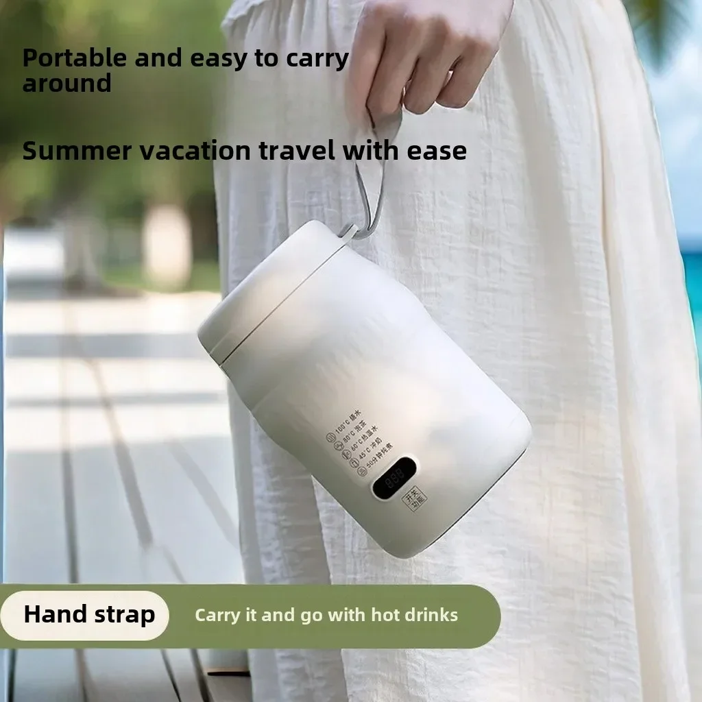water cupPortable Travel Car Heated Water Bottle Small Constant Temperature Cup Electrical Heating Water Cup Insulated Tumbler
