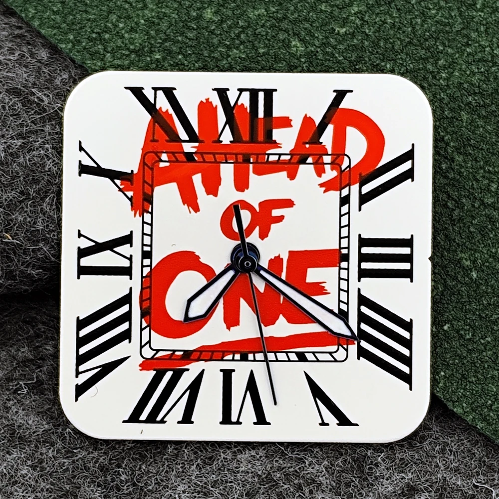 Square Dial 'Time is Money' Customized Watch Face for Premium Watch Accessories