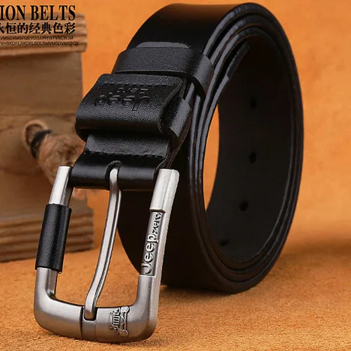 Cow Genuine Leather Luxury Brand Design Strap Male Belts for Men New Fashion Classice Vintage Pin Buckle Men Belt High Quality best belts for men Belts