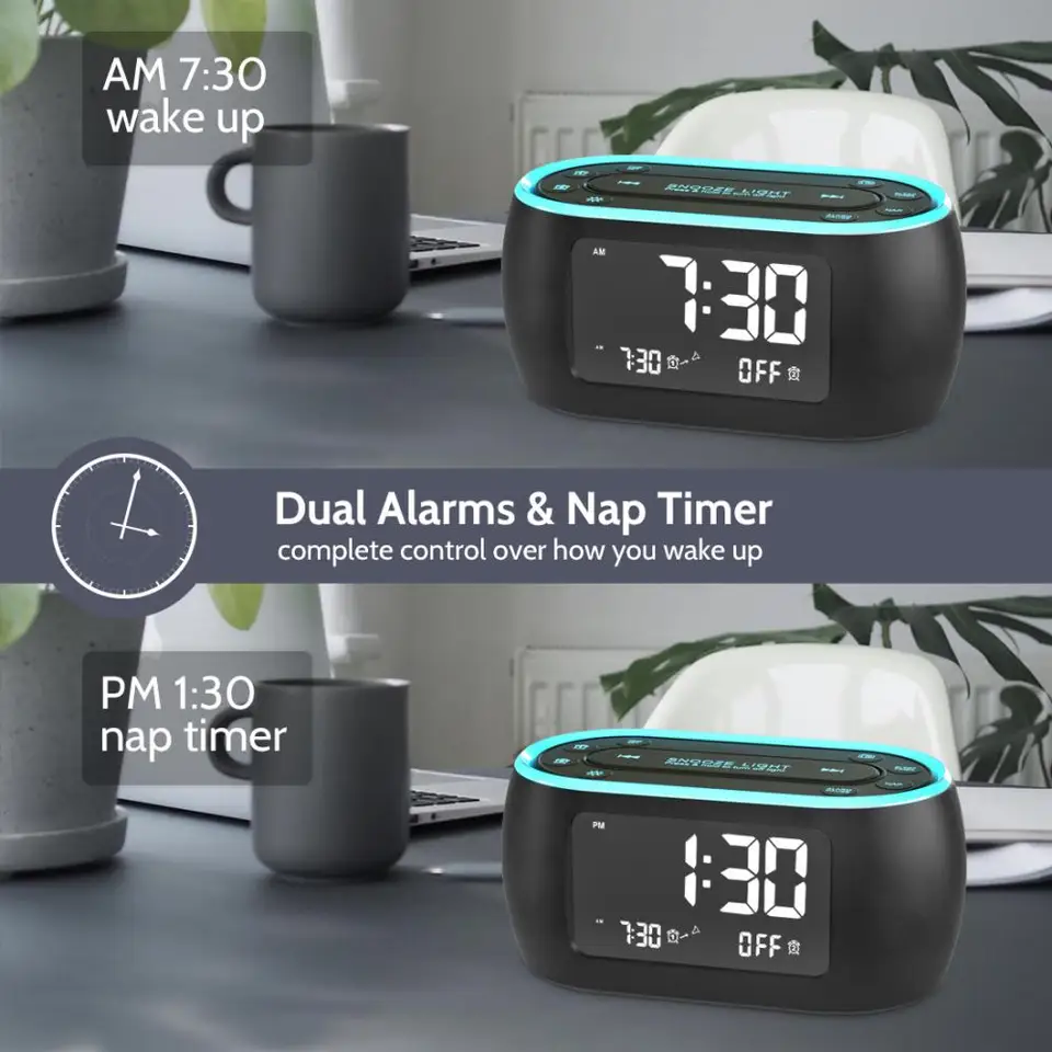 Despertador Digital Altavoz Bluetooth Reloj Radio Reloj Digital
