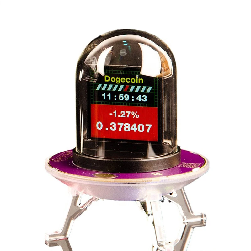 Digital Table Clock WiFi Alarm IPS Screen RGB Lighting