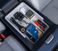 Armrest Box Storage Box For Xpeng G6 Car Central Armrest Storage Box Content Center Console white 3