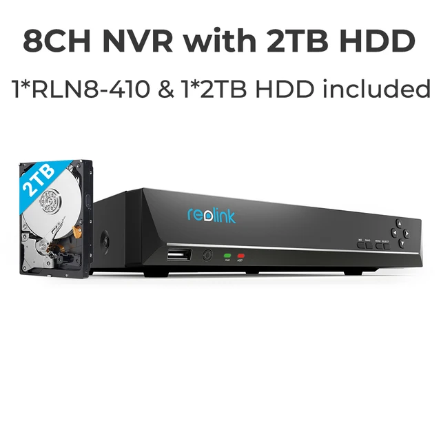 8CH NVR 2T HDD NoCam