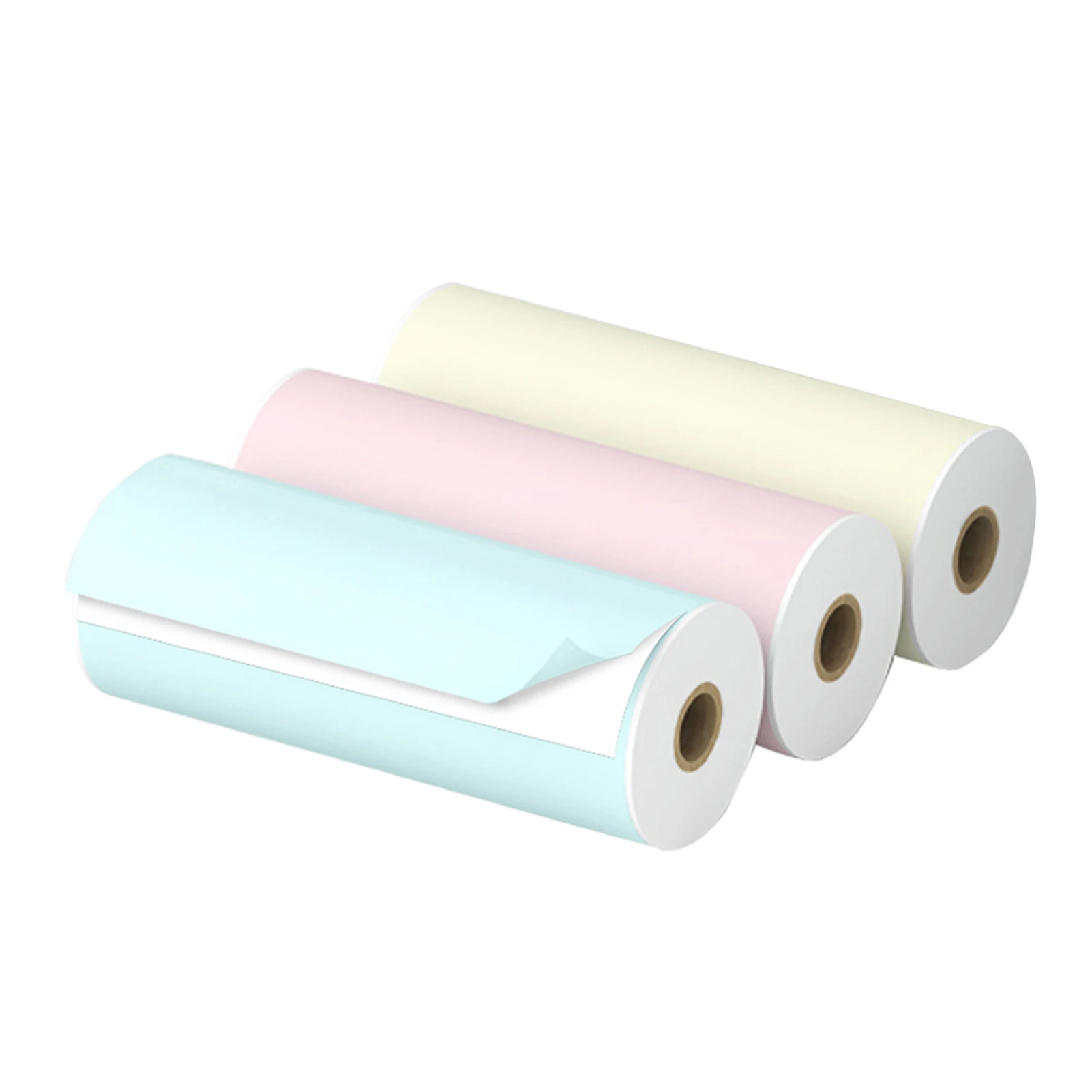 PeriPage 77 x 30mm 자체 접착식 감열지 스티커 BPA 프리 인쇄 가능 스티커 용지 롤 방수 오일 방지 마찰 방지