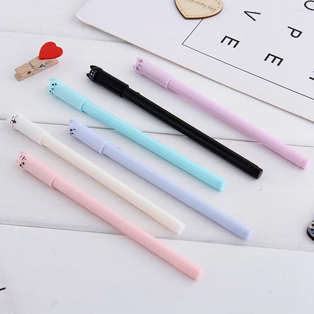 Adorable Kawaii Cat Gel Pen: Ultra-fine Writing with Creative Cute Design
