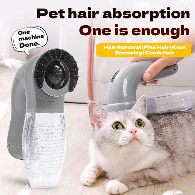 Portable Cat and Dog Hair Vacuum Electric Massage Clean Dual Purpose Cleaner Device Cleaning Vacuum Cleaner Cat Grooming Tools 2