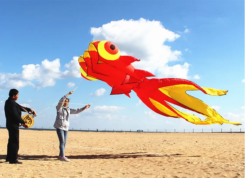 free shipping fish kite flying for adults kites goldfish kite sport professional kites large inflatable kite Windsurfing flying 4
