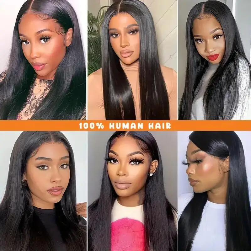 Brazilian Hair Weave Bundles Straight Human Hair Bundles 4PC Natural Color Virgin Extensions Human Straight