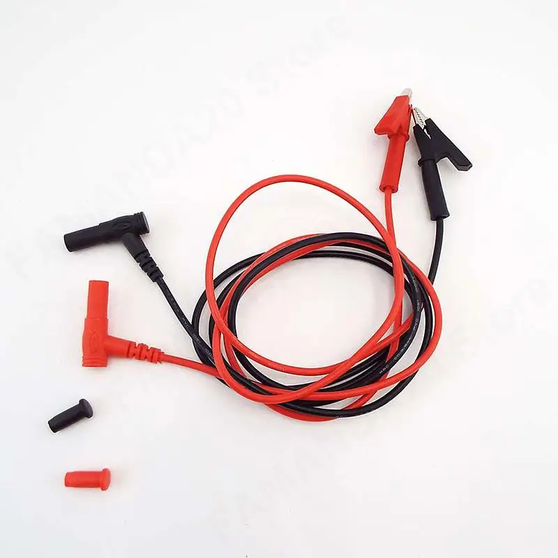 Alligator Crocodile Clip to 4mm Banana Plug Test Lead wire Connector Cable Probe Dual Head For Multimeter Measure diy Tools M20