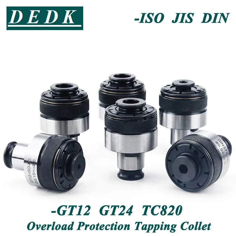 

ISO DIN JIS Standard GT12 Tapping Collet Chuck M3/M4/M5/M6/M8/M10/M12/M14 Pneumatic GT12 GT24 Tool Holder Overload Protection