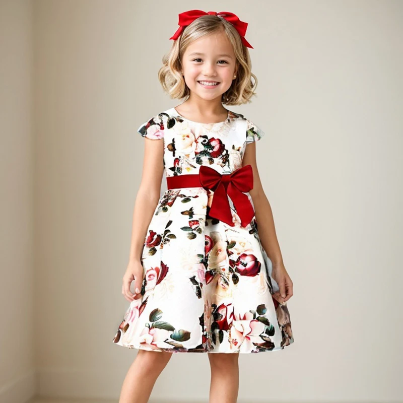 Baby Girls Striped Dress For Girls Formal Wedding Party Dresses Kids Princess Christmas Dress Costume Children Clothing kids clothes,princess costume,girls dress