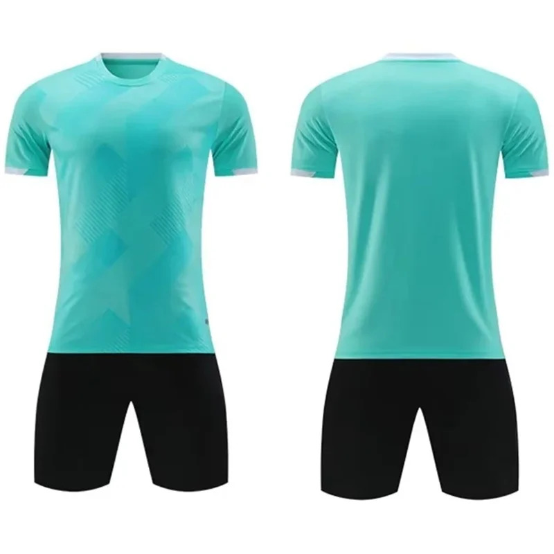 Sublimation Fashion Design Kids Football Sports Soccer Kits Suit Printed Children Soccer Jersey