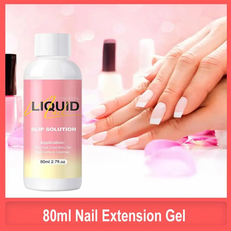 80mlNailExtensionGelNailLiquidSlipSolutionAcrylicBuilderNail