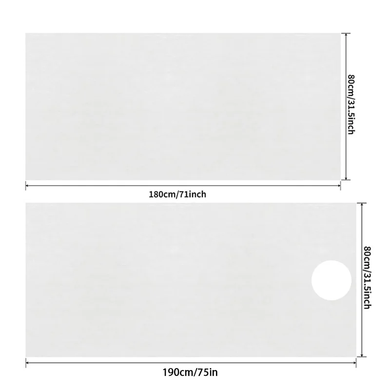 100pcs Disposable White Sheets Salon Massage Table Cover Breathable Non-woven Spa Tattoo Supply Travel Hotel Anti-dirty Bedsheet 6